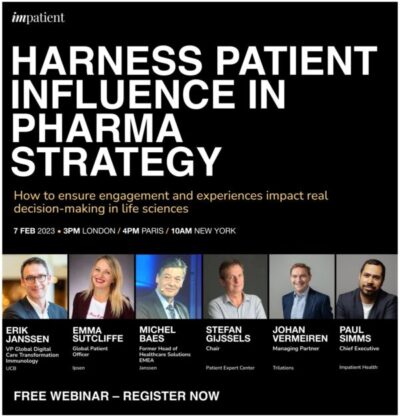 Harness patient influence in pharma strategy 7.02.2023 – free webinar